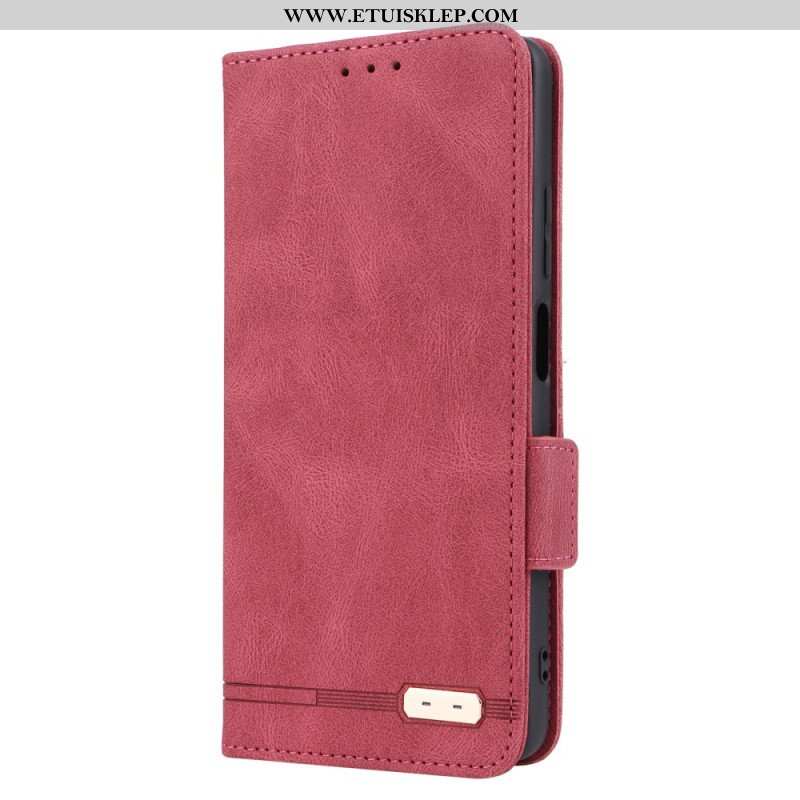 Etui Na Telefon do Xiaomi Redmi Note 12 Pro Etui Folio Stylowy Efekt Skóry